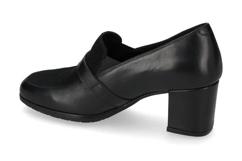 Mocassino con tacco e fibbia V_36563T