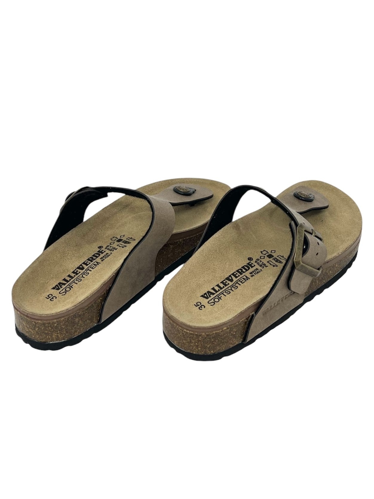 Infradito tipo fussbett fascia color nocciola - VH31830