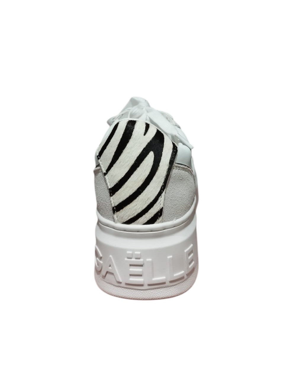 Sneaker addict in pelle inserti animalier -W01343