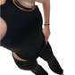 Tuta cut out nera
