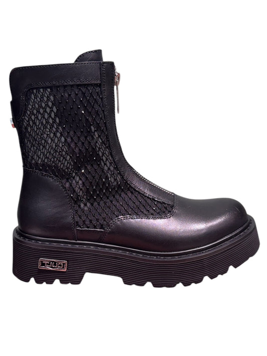 Stivale con zip traforato in pelle Cult -LW44600