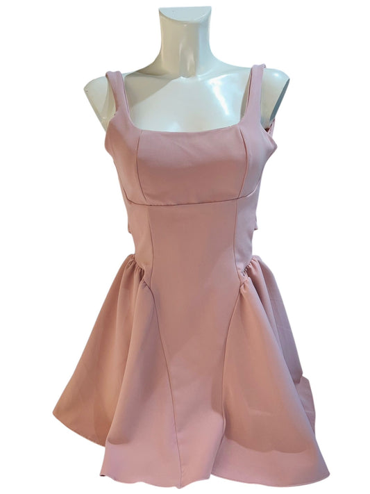 Abito rosa a farfalla -1097R