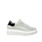 Sneakers in pelle bianca tallonetta nera - KEVIN01