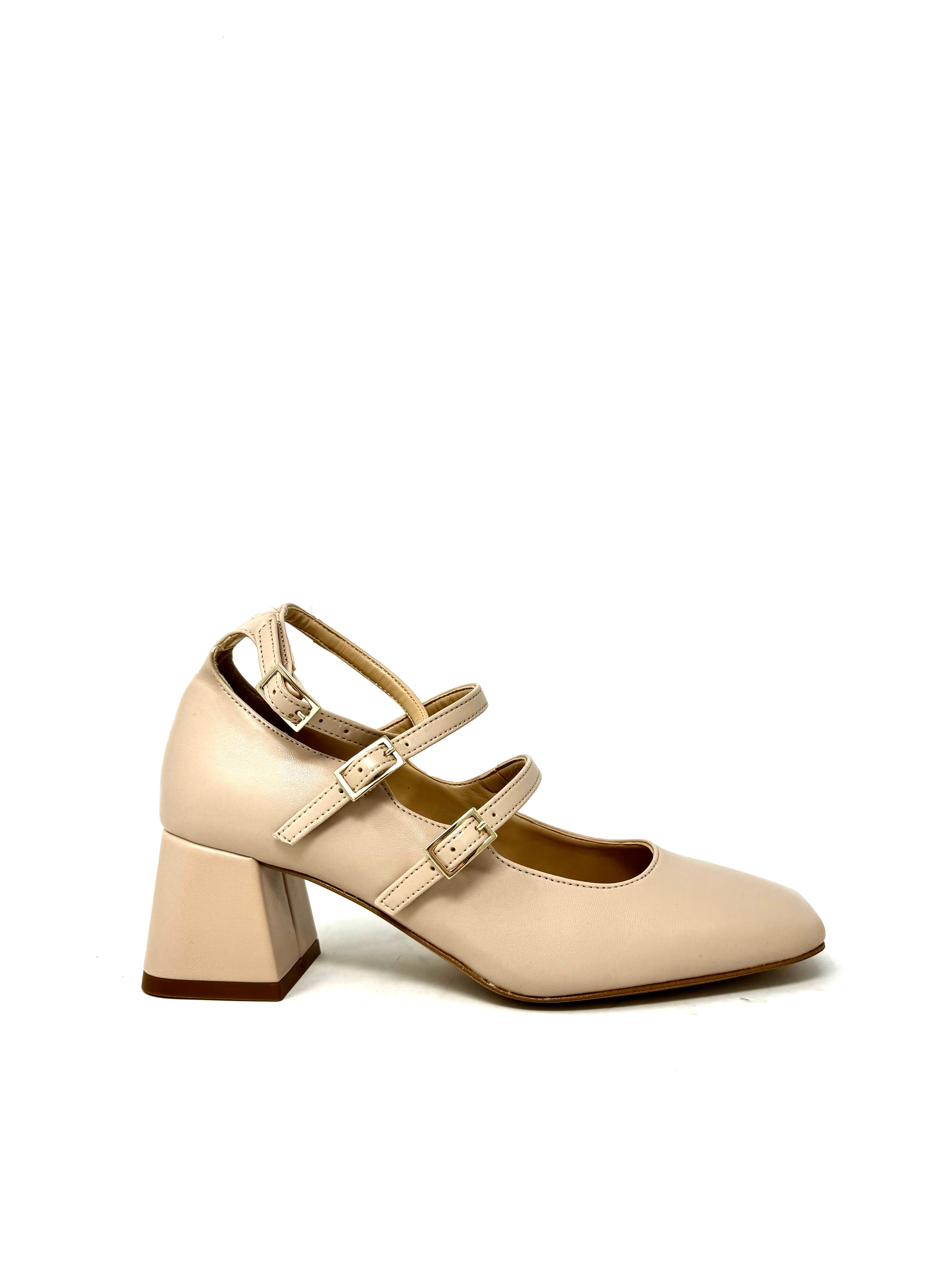 Mary jane in pelle nude -LF4427N
