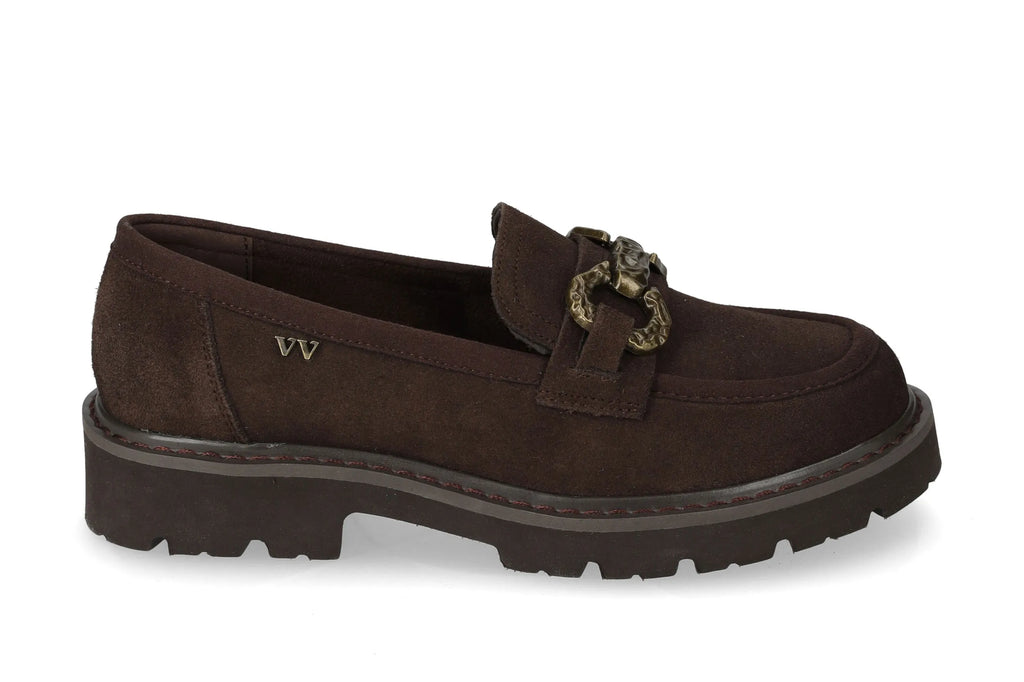 Mocassino scamosciato con fibbia V_44515