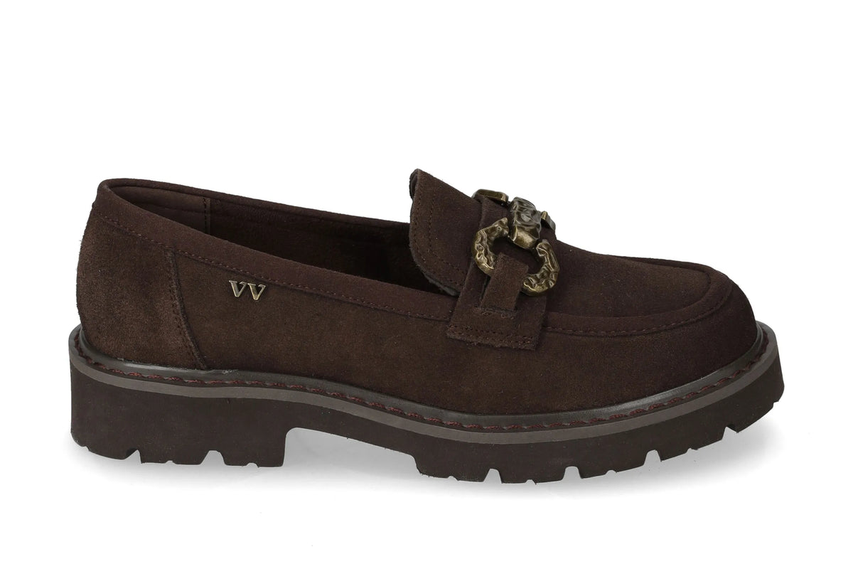 Mocassino scamosciato con fibbia V_44515