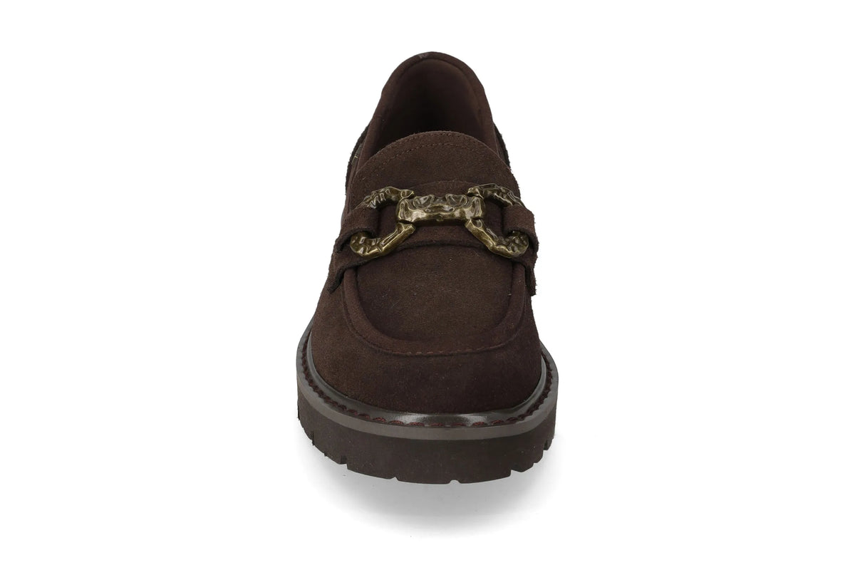 Mocassino scamosciato con fibbia V_44515