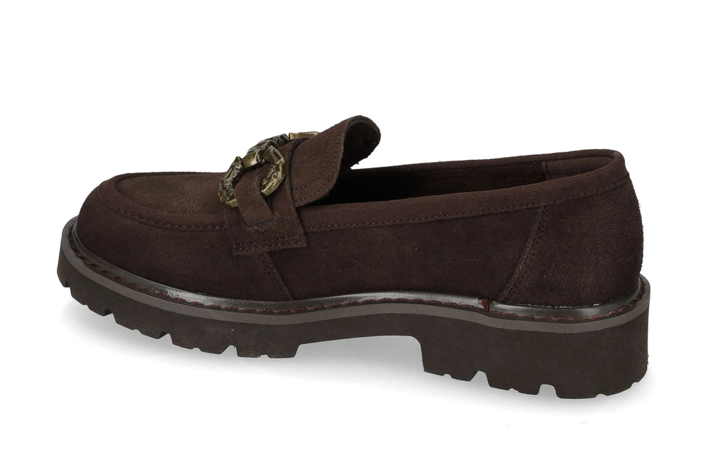 Mocassino scamosciato con fibbia V_44515