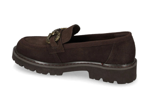 Mocassino scamosciato con fibbia V_44515