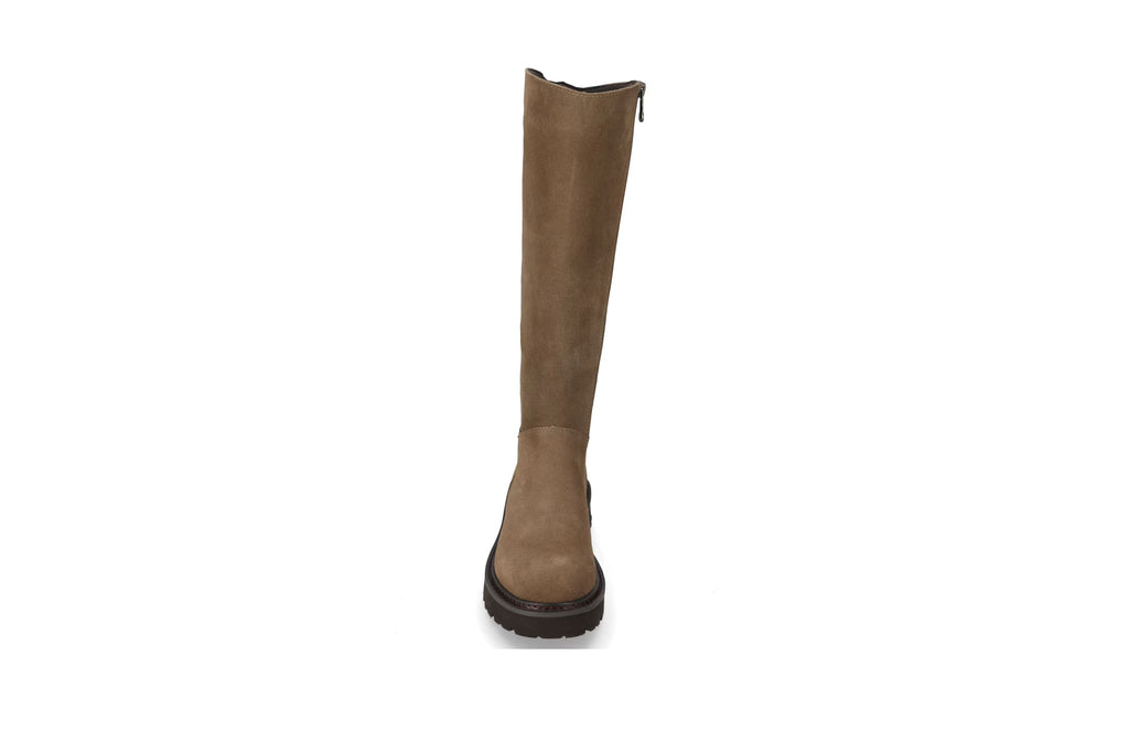 Stivale con cerniera in suede Valleverde V_44519A