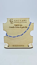 Bracciale in argento 925 cristallo occhio di gatto blu v_G466