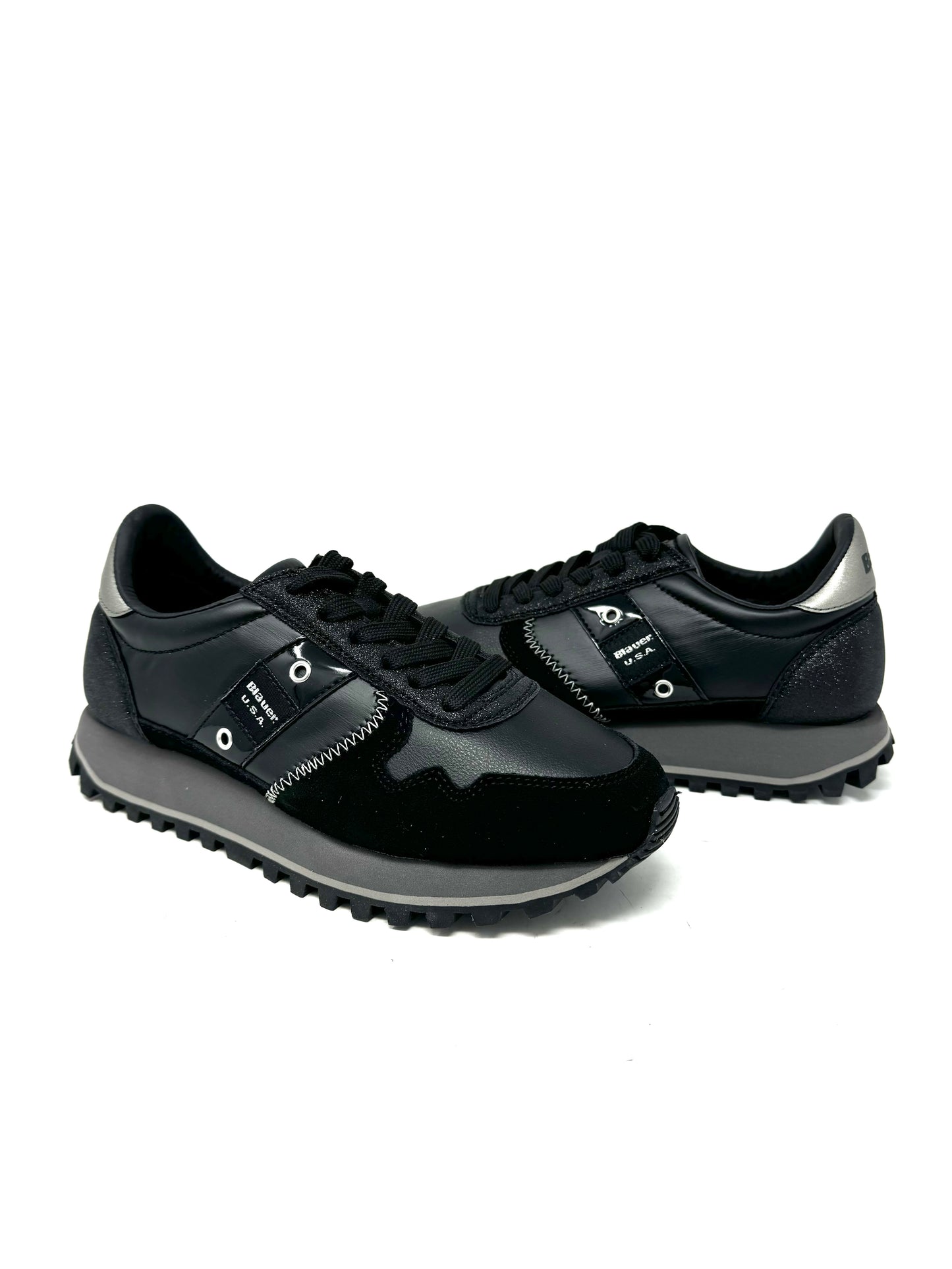 Sneakers millen black con brillantini