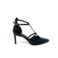 Slingback con cinturini vernice nera -2447H