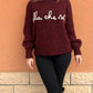 Pullover "Bella che sei" -PULLBI