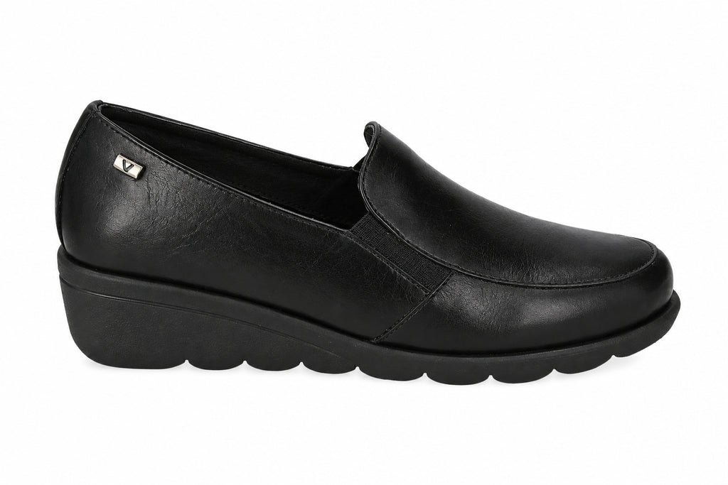 Mocassino in nappa nero Valleverde V_VS10300E