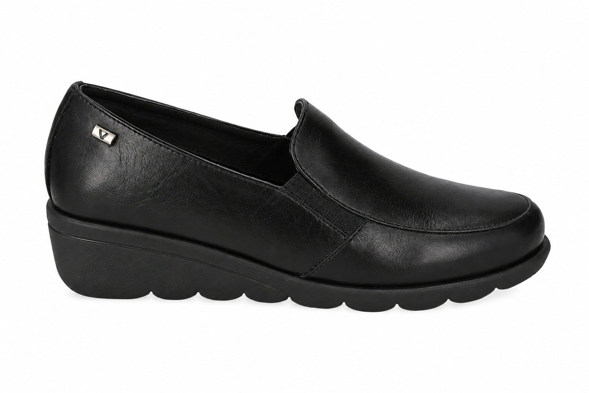 Mocassino in nappa nero Valleverde V_VS10300E