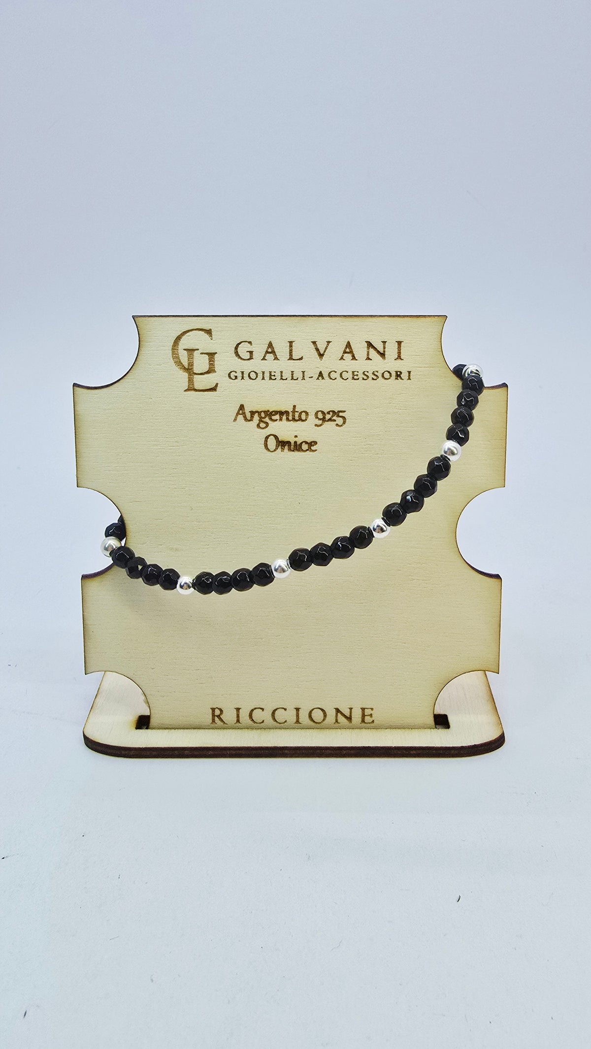 Bracciale in argento 925 onice v_546