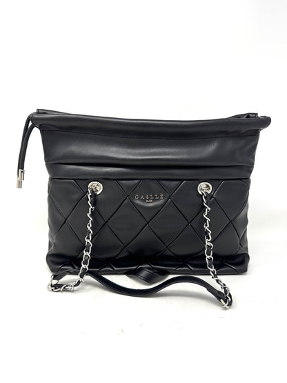 Reg bucket bag matelassè a rombi e logo in metallo- GAACW02148