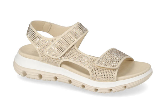 Sandalo gold in strass Valleverde V_57110