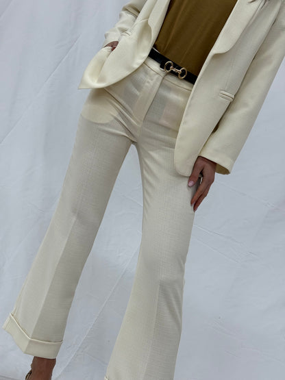 Pantalone effetto lino -P38471