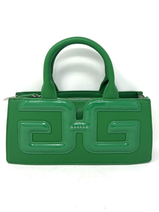 Reg hand bag in vernice con maxi patch double g - CW02239