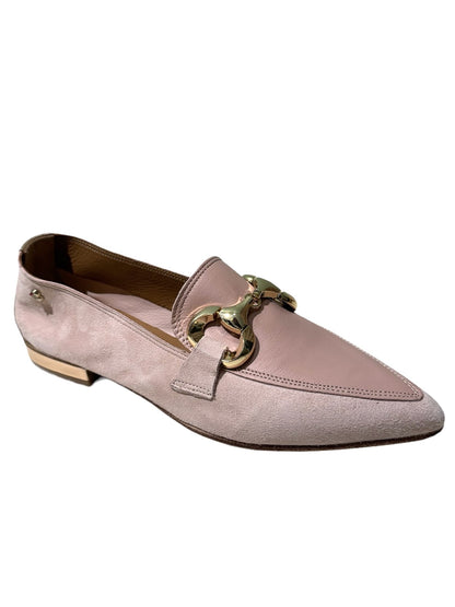 Mocassino in nappa morsetto oro- 90123FN