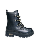 Stivaletto in pelle Cult nero catene oro -CLW4354