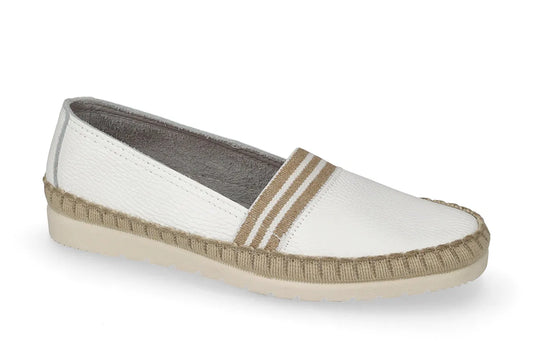 Mocassino in pelle e tela Valleverde V_61103