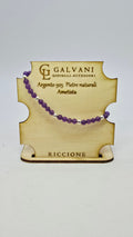 Bracciale in argento 925 con pietre naturali ametista v_670