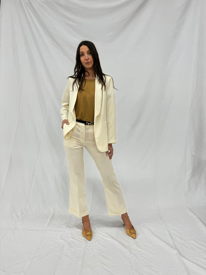 Pantalone effetto lino -P38471