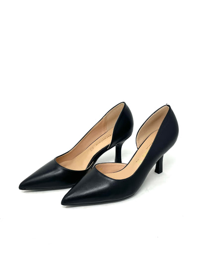 Décolleté aperta lato pelle nero -E0912AN