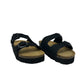 Ciabatta platform doppia fascia nero - VG6800Q