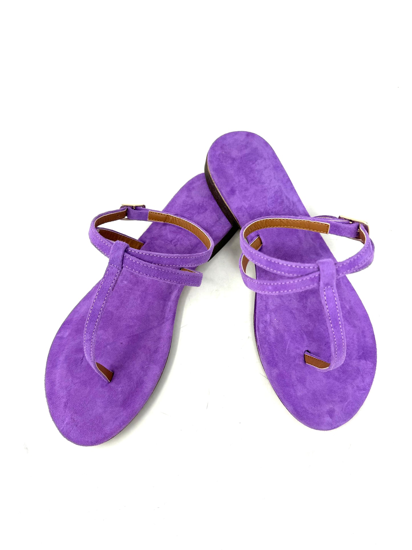 Sandalo viola camoscio -A101VI