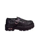 Bebè traforata in pelle nera -LW4444