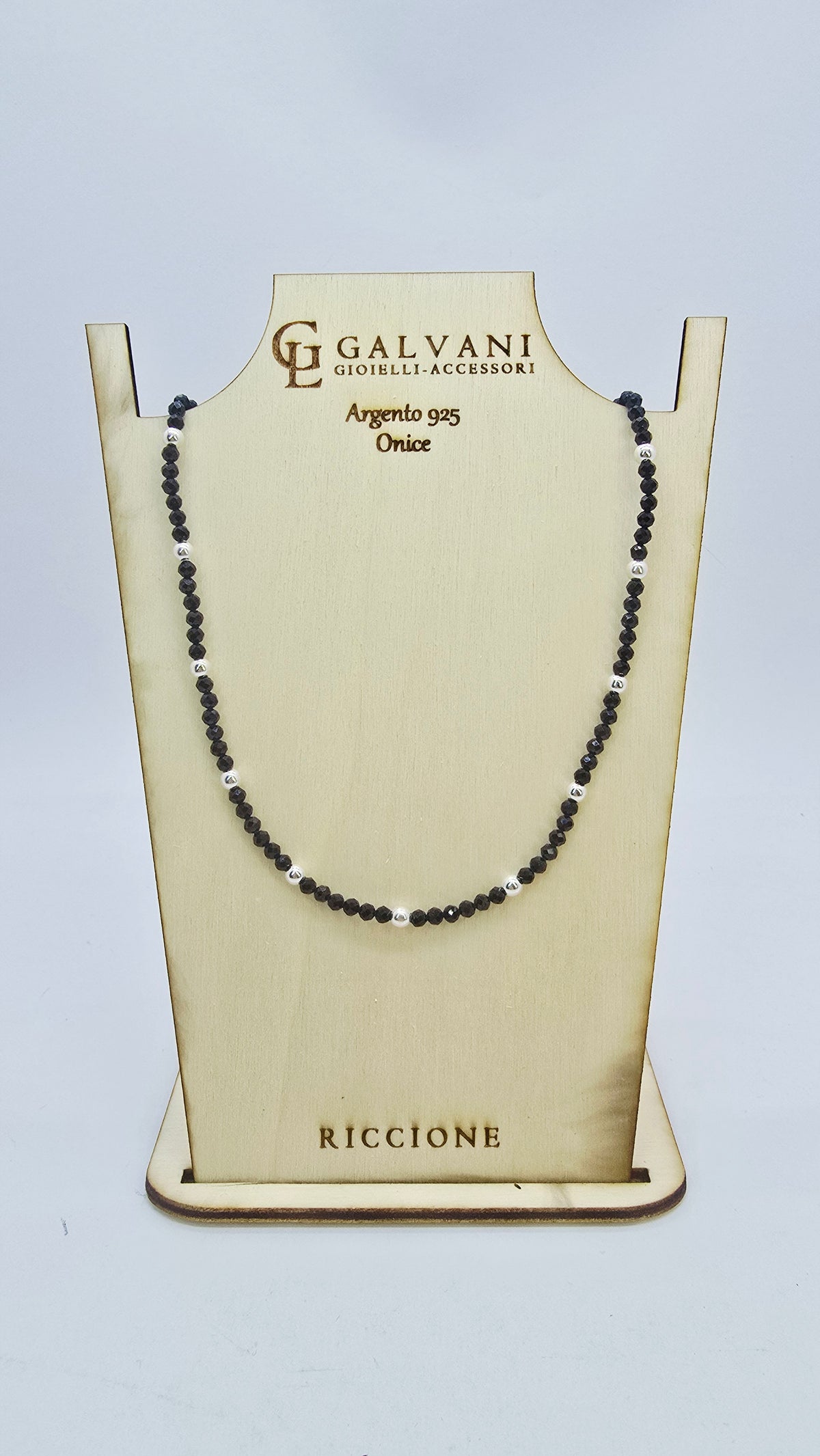 Collana in argento 925 onice v_G799
