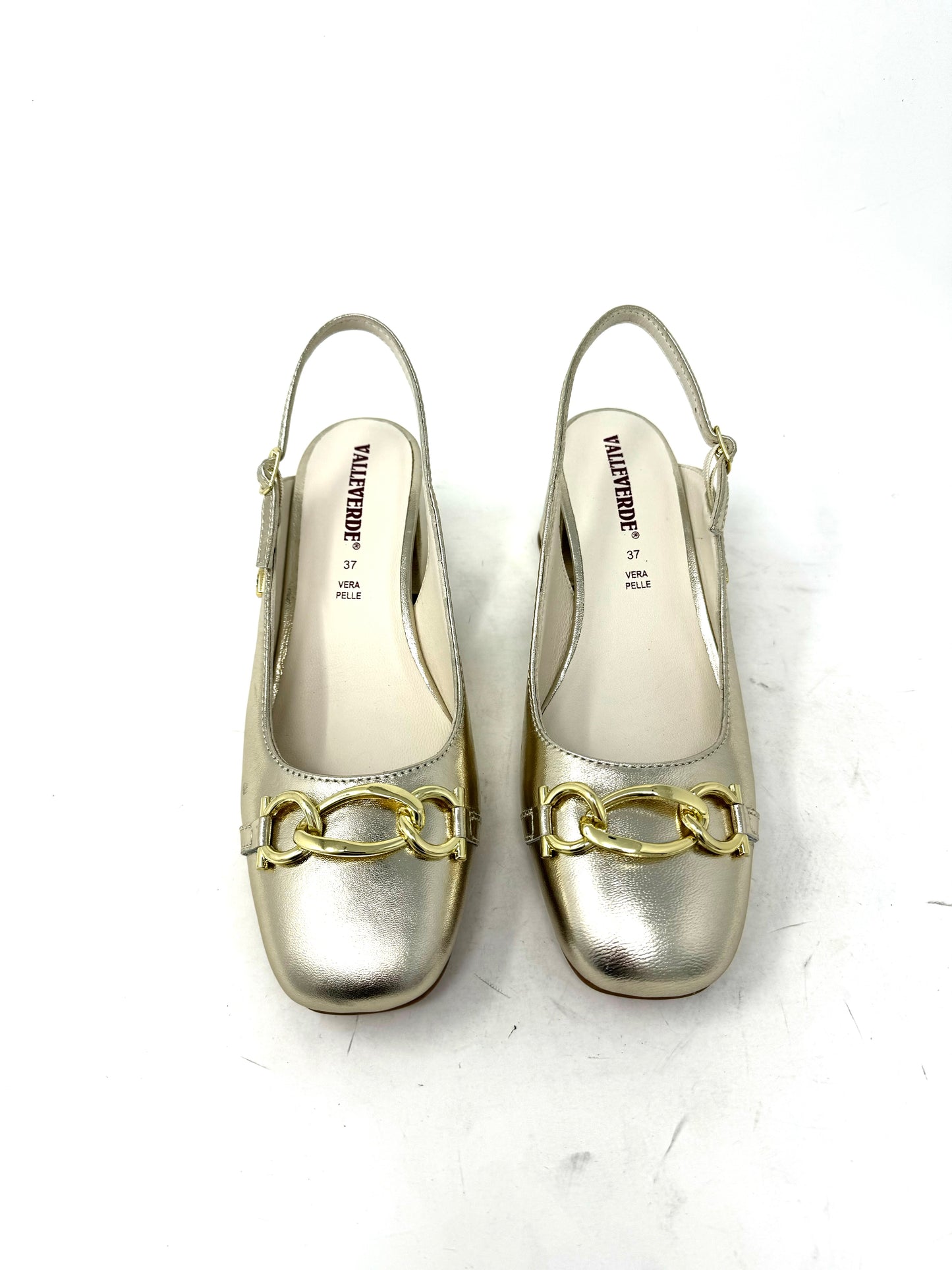 Slingback accessorio catena nappa platino -28M532P