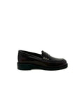 Mocassino fascetta borchia abrasivato bordeaux -157BO