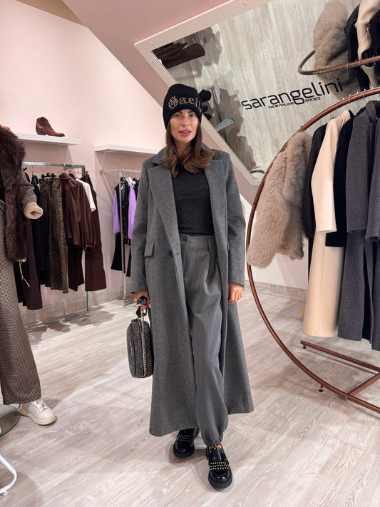 Cappotto lungo grigio