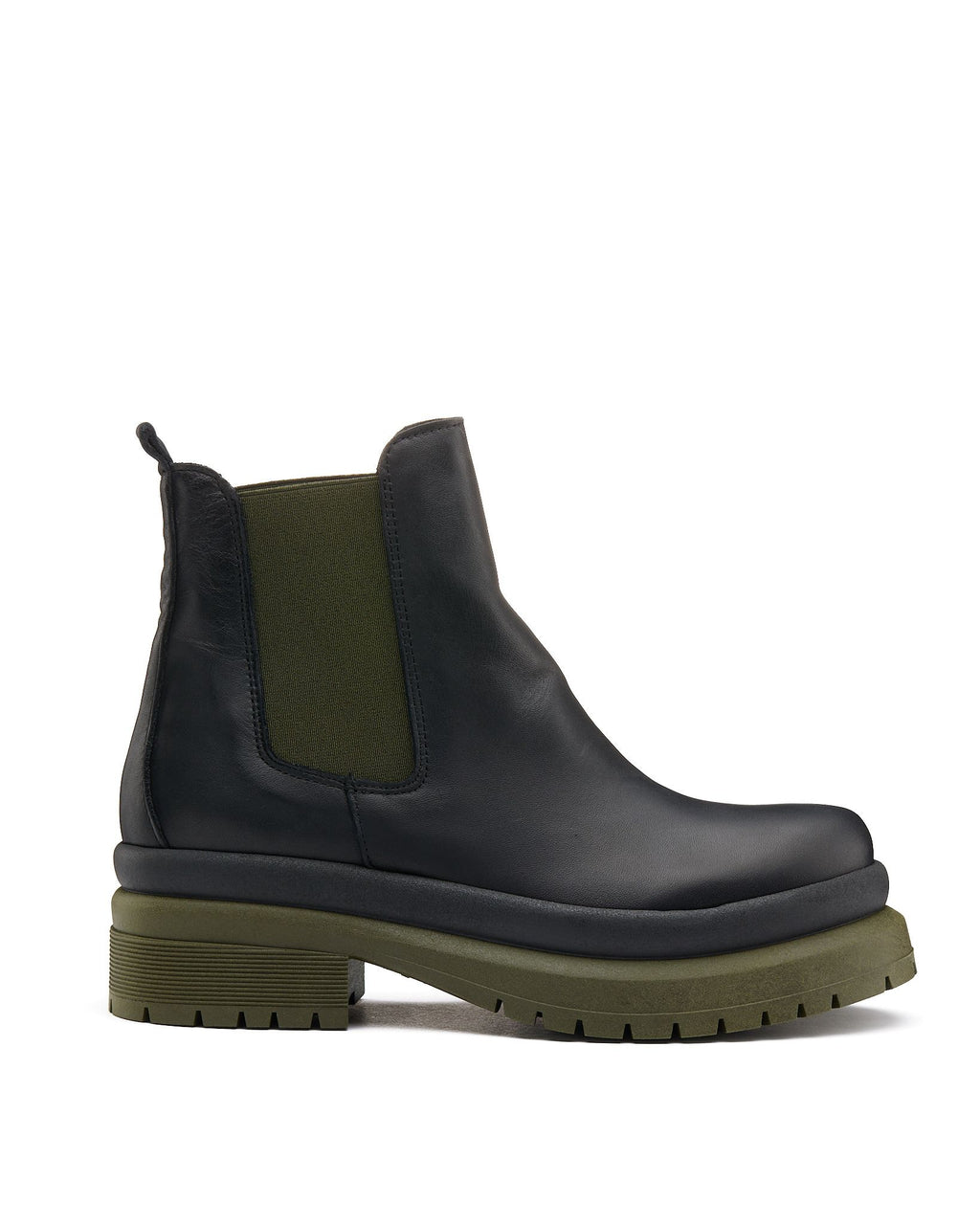 Beatles fondo chunky in vitello nero/verde-ML202NV