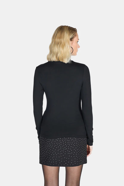 Maglioncino Dolcevita basic nero -S0004N