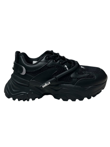 Sneakers Gaelle in tessuto mesh nero -CAW011