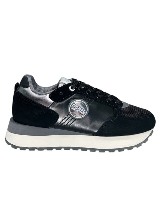 Sneaker in pelle scamosciata black -TRAV086