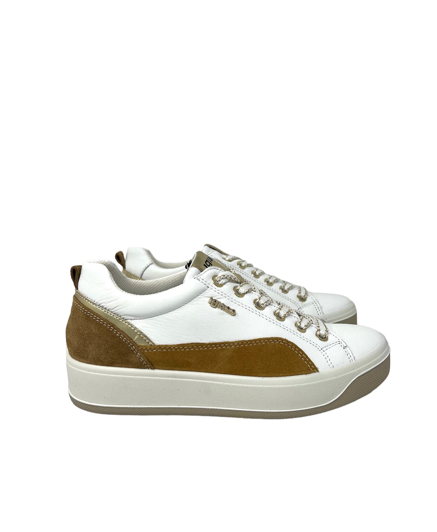 Sneakers ava in nappa soft bianco cuoio - 5658400