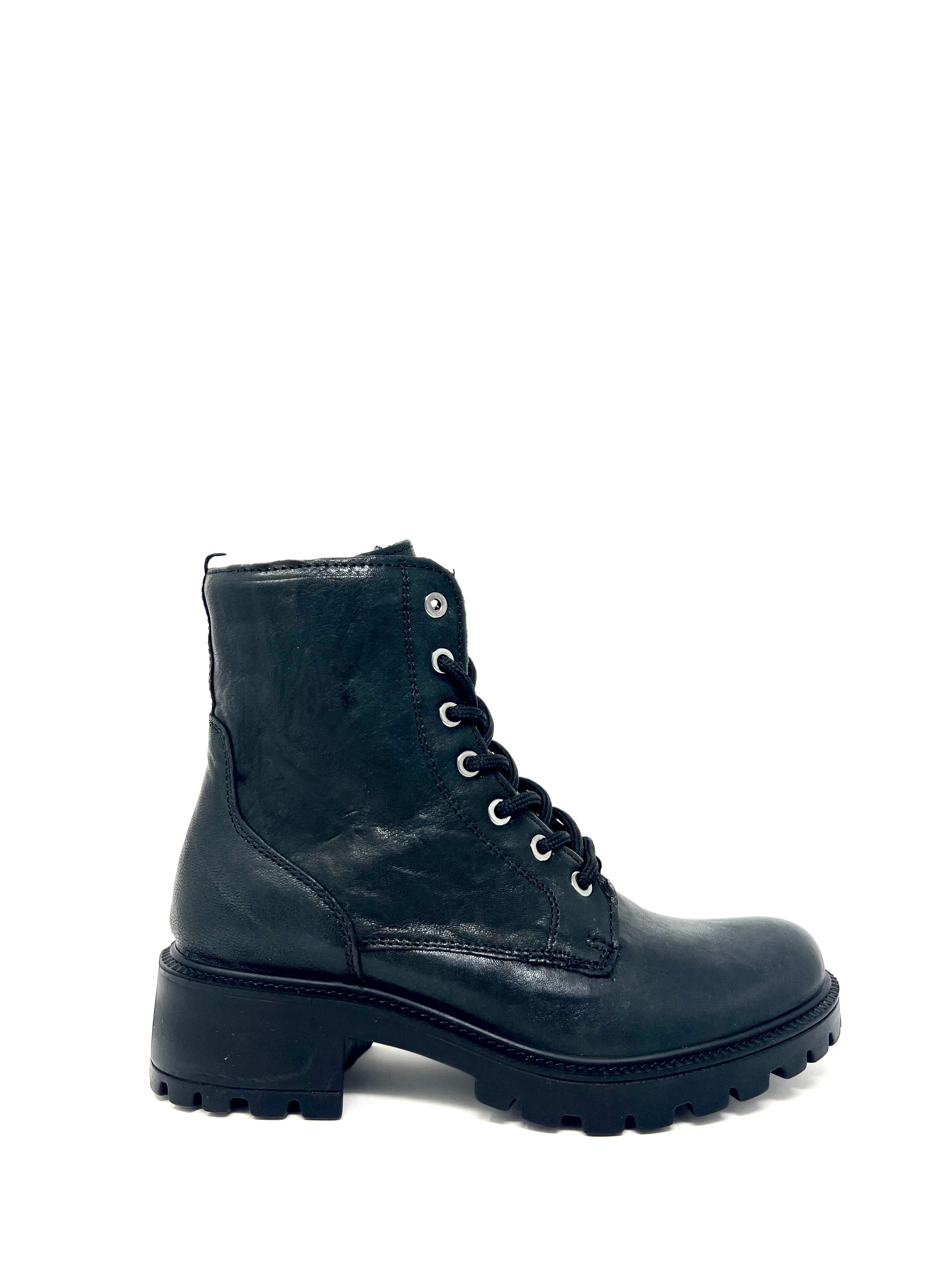 Anfibio in pelle nero -6662800