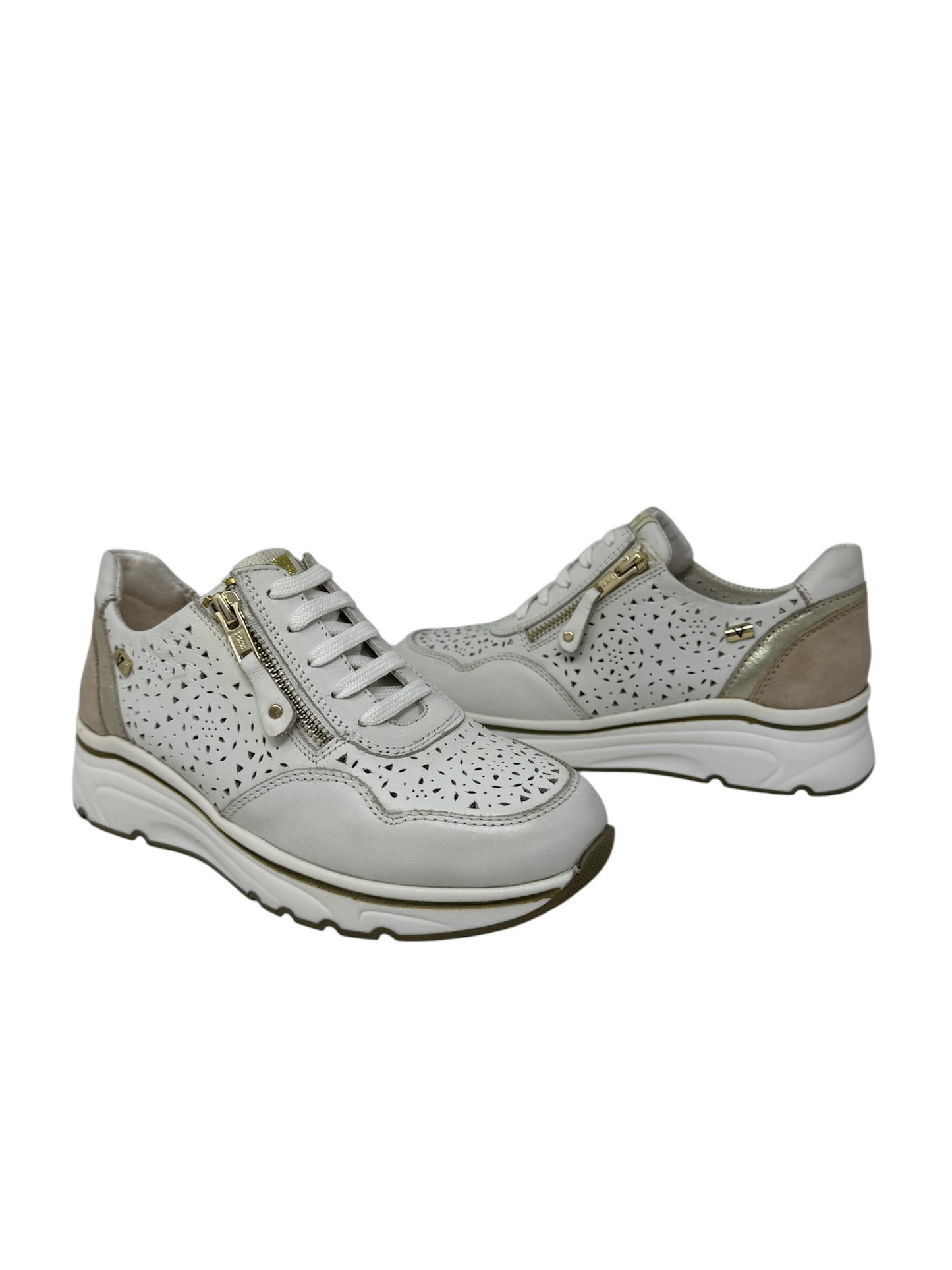 Sneakers donna color vitello bianco - 36061
