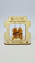 Orecchini argento 925 ambra del baltico v_G95