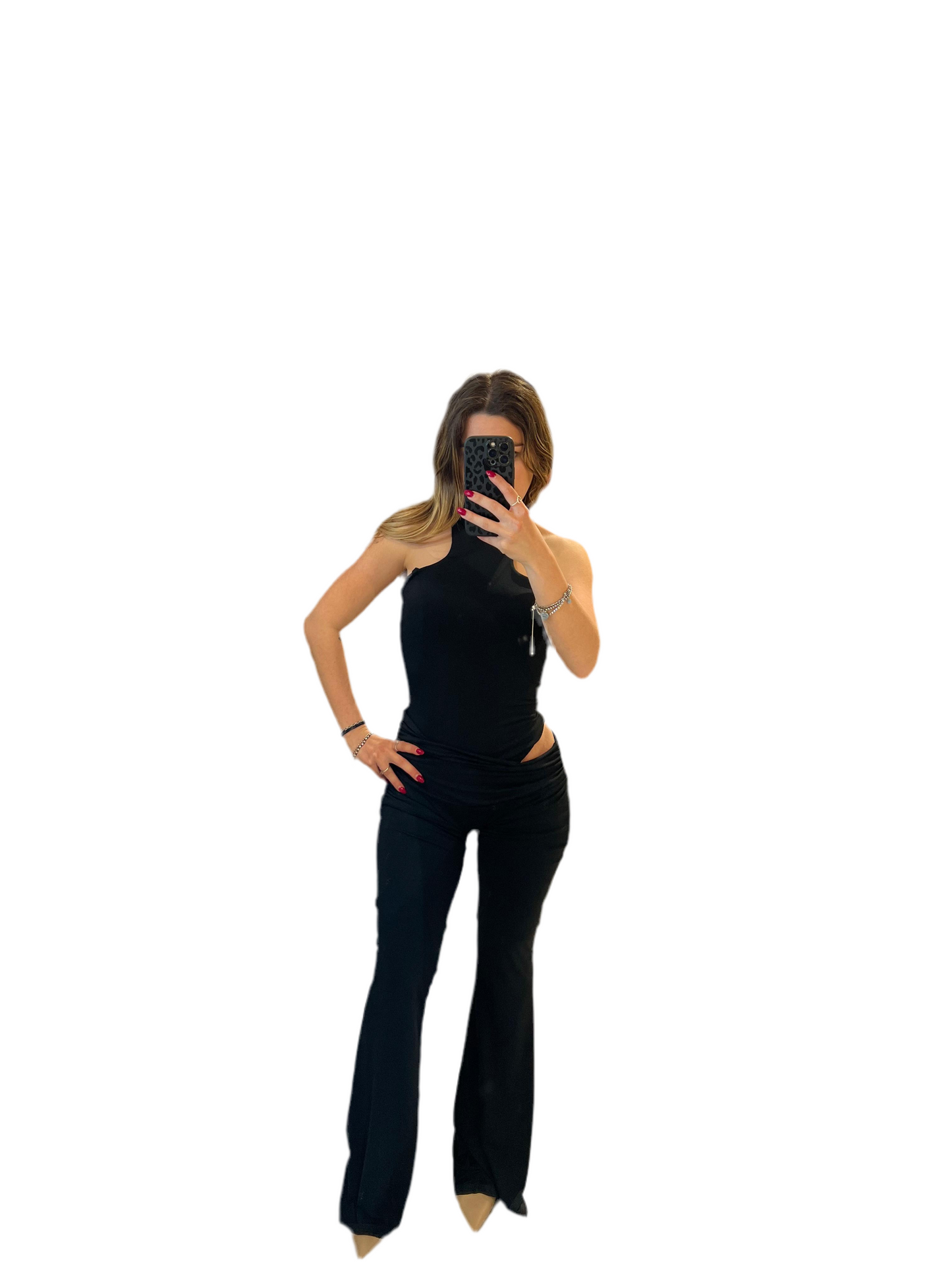 Tuta cut out nera