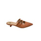 Sabot tacco 3 cm vernice pesca -G020