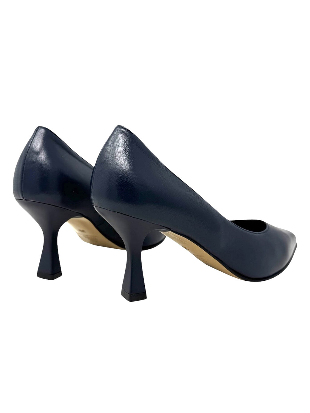 Decolletè blu in nappa tacco 7cm -ESTA70