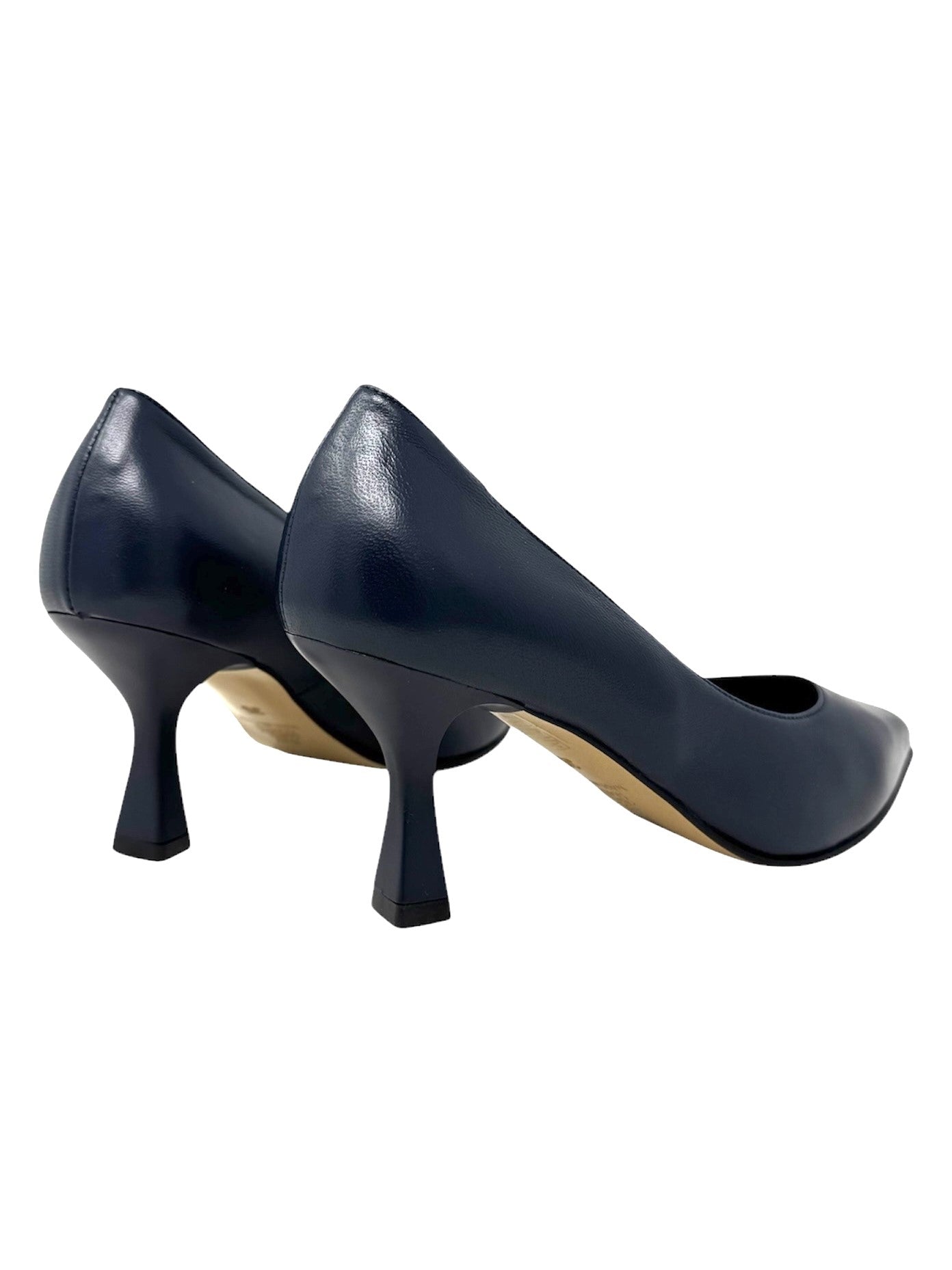 Decolletè blu in nappa tacco 7cm -ESTA70